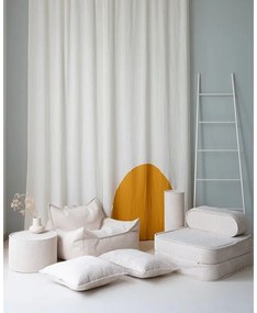 Кремава детска възглавница за диван от рипсено кадифе Block – Wigiwama