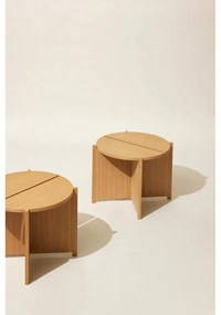 Кръгла странична масичка от декор от дъб ø 55 cm Dash – Hübsch