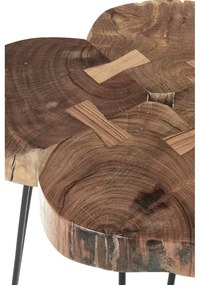 Масичка за кафе с акациев плот 50x50 cm Nandri - Premier Housewares