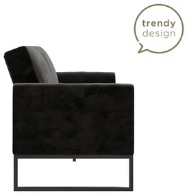 Черен разтегателен диван 217,2 cm Adley - CosmoLiving by Cosmopolitan