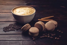 Фототапет – Кафе с шоколадови макарони