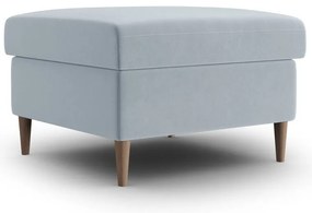 Светлосиня кадифена табуретка Kyoto – Cosmopolitan Design