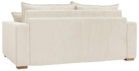 Кремав разтегателен диван от рипсено кадифе 225 cm Augustin – Bobochic Paris