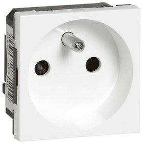 Legrand 077140 Контакт френски стандарт PR с автоматични клеми, 2М бял Mosaic ,  - КК0917