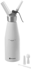 Бяла алуминиева бутилка за бита сметана , 500 ml Kitchen Line - Hendi