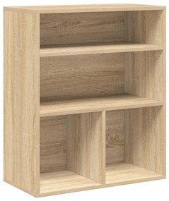 860312 vidaXL Библиотека, дъб сонома, 60x30x71,5 см, инженерно дърво