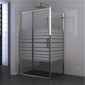 Душ кабина ICS 118/100NEW + ICS 111/31/80, Inter Ceramic, 100-120х80x190см, 5мм