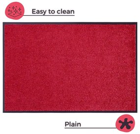 Червена постелка Wash &amp; Clean, 39 x 58 cm - Hanse Home