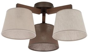 Brilagi - Полилей за повърхностен монтаж LATTE 3xE27/15W/230V бор/микс