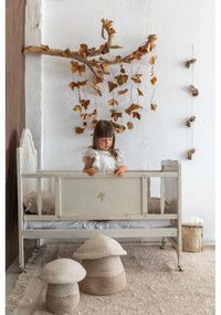 Бежова текстилна детска кошница за играчки ø 33x38 cm Mama Mushroom – Lorena Canals