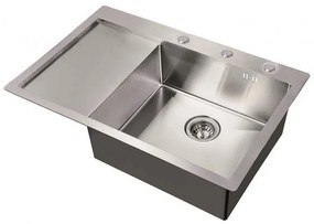 Кухненска мивка ICK 7951C, алпака, едно корито, 78x51см