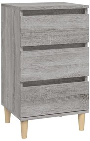 819666 vidaXL Нощно шкафче, сив сонома, 40x35x70 см, инженерно дърво