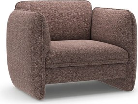 Кафяво шенилово кресло Georgia – Micadoni