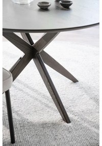 Кръгла маса за хранене с дъбов плот 120x120 cm Calverton - Rowico