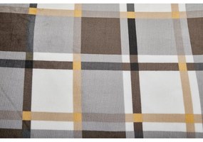 Сиво-кафяво единично спално бельо от микроплюш 140x200 cm – My House