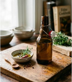 Кафява стъклена бутилка 350 ml – Orion