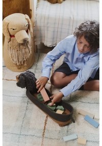 Тъмнокафява текстилна детска кошница за играчки 59x16x23 cm Sparky – Lorena Canals