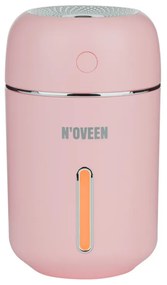 Ултразвуков мини овлажнител NOVEEN MUH242, 2W, 50мл/ч, 2 режима, USB, LED подсветка, Розов
