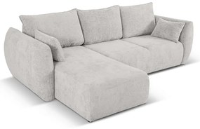 Светлосив ъглов диван (ляв ъгъл) Matera - Cosmopolitan Design