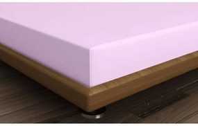 Розов еластичен памучен чаршаф 140x200 cm – Mijolnir