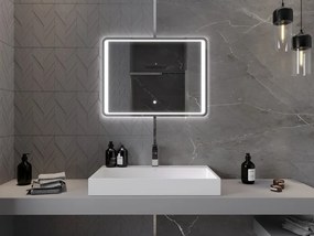 Mexen Zusa осветено огледало за баня 80 x 60 см, LED 6000K, анти-пара - 9808-080-060-611-00