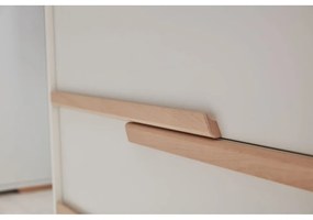 Бял детски скрин с чекмеджета Snap - Pinio