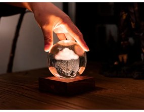 Тъмнокафява светлинна декорация с USB Amber – Gingko