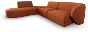 Оранжев ъглов диван, ляв ъгъл Shane - Micadoni Home