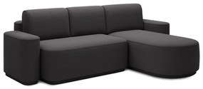 Тъмносив шенилов сгъваем/с място за съхранение ъглов диван (десен ъгъл) Aurumm – ELTAP