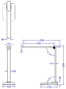 LED настолна лампа Блайн Про HM4448.01 бял цвят