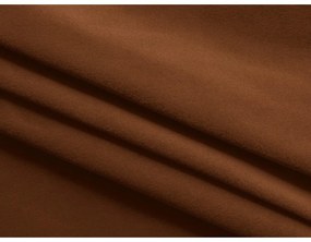 Теракотен кадифен разтегателен ъглов диван с място за съхранение (U форма) Kapua – Makamii