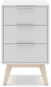 Бяло нощно шкафче Campus - Marckeric