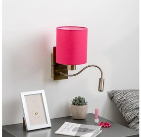 Brilagi - LED Аплик NUBILA 1xE27/25W/230V + LED/3W месинг/розов