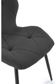 Черни трапезни столове в комплект от 4 броя Luna - Marckeric