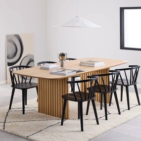 Черен трапезен стол Ida – Actona