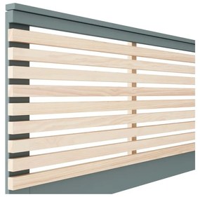 Табла за легло от декор от бор в естествен цвят/сиво-зелена 146x100 cm Pisco – Marckeric