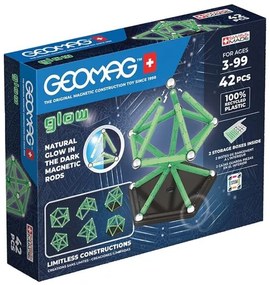 Магнитен конструктор, Geomag, Glow 329, 42 части