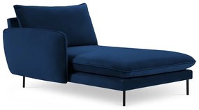 Стол за отдих от синьо кадифе (ляв ъгъл) Vienna - Cosmopolitan Design