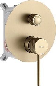 Душ система за вграждане Rea Lungo Stripe Gold Brush