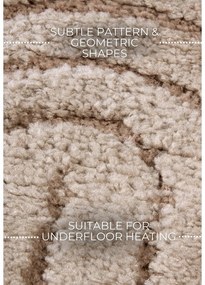 Кафяво-сив кръгъл килим ø 160 cm Panglao New York Taupe – Elle Decoration