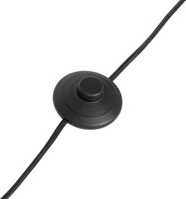 Дървена подова лампа със зелен кадифен абажур 40 см - Mels