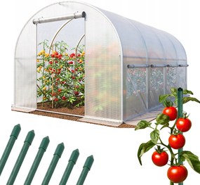 Градинска оранжерия 2,5 x 4 м, бял