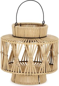 LED фенер със соларен панел в естествен цвят (височина 29 cm) Nikhita – Yes Everyday