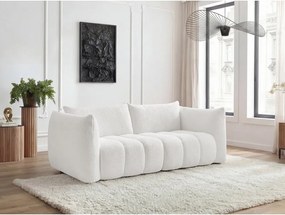 Бял диван от прежда с примки от букле 234 cm Azra – Bobochic Paris