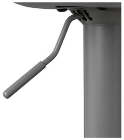 Сиви бар столове в комплект от 2 бр. с регулируема височина от имитация на кожа (височина на седалката 56,5 cm) – Casa Selección