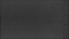 Корито за душ кабина Rea Bazalt Black 80x120