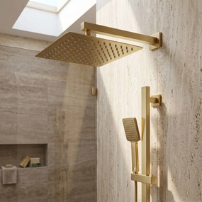 Квадратен душ пита REA JS-P015BG 30cm Brush Gold