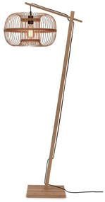 Подова лампа с бамбуков абажур в естествен цвят (височина 150 см) Hokkaido - Good&amp;Mojo