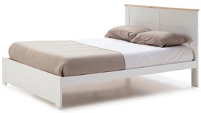 Бяло двойно легло 140x190 cm Akira - Marckeric