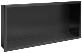 Вграден рафт за баня  30x60 black matt